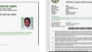 NYSC Batch C Call Up Letter Printing