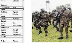 Nigerian Army Dssc List