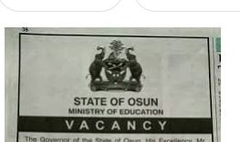 Osun state Ministry of Education Recruitment