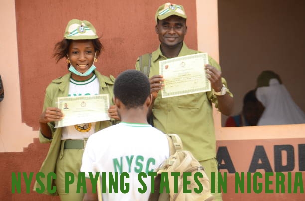 NYSC Paying States in Nigeria