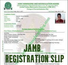 JAMB Registration Slip