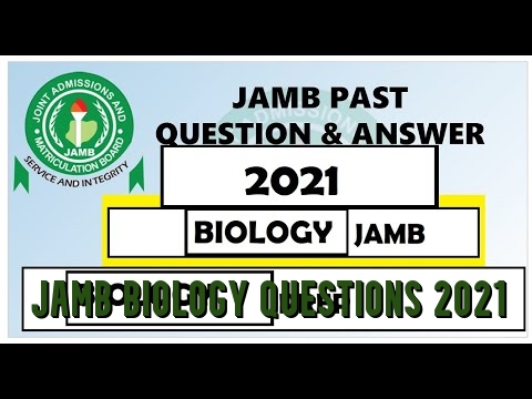 JAMB Biology Questions 2021 and Answers
