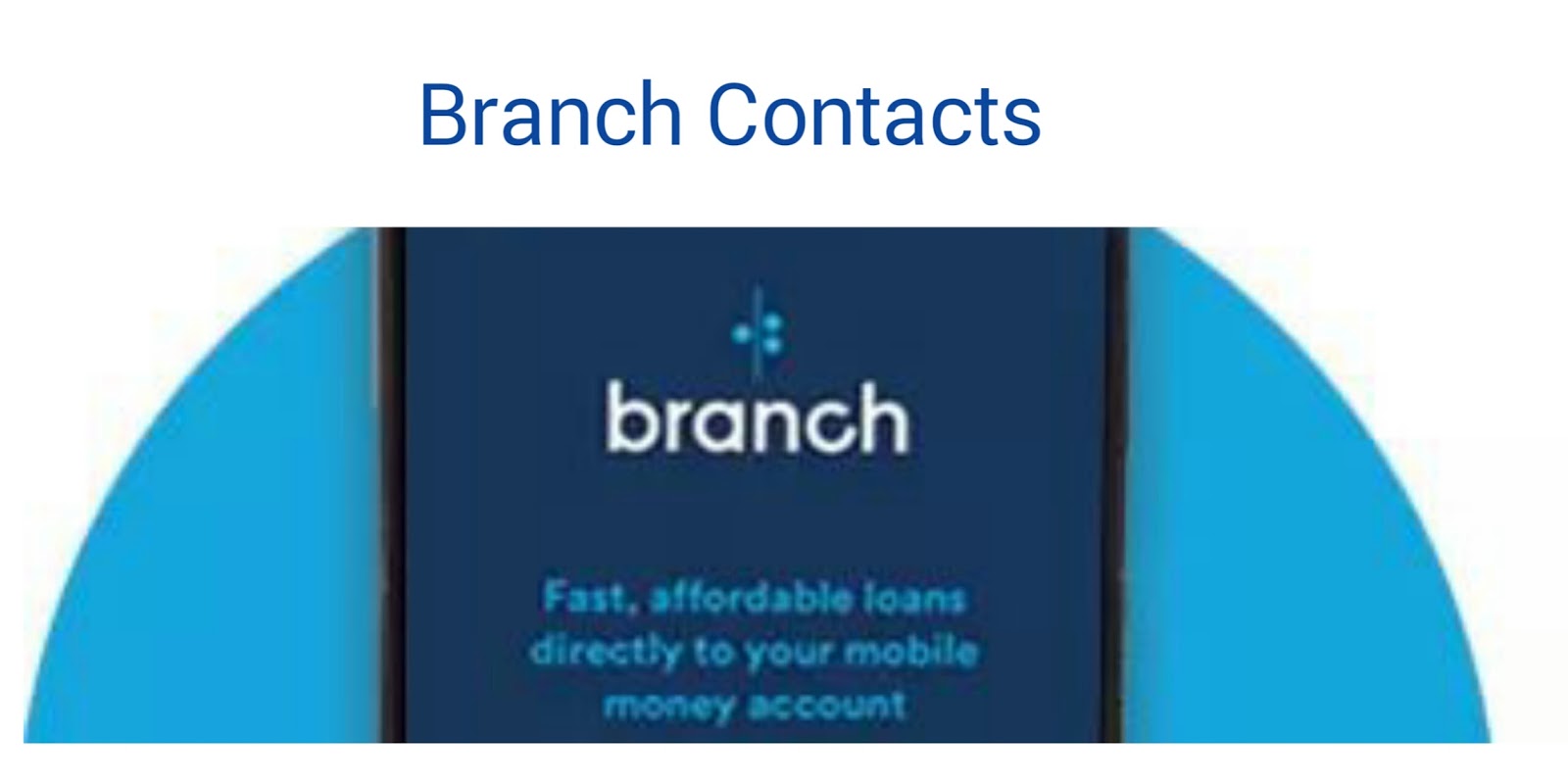 Branch Loan Customer Care Number
