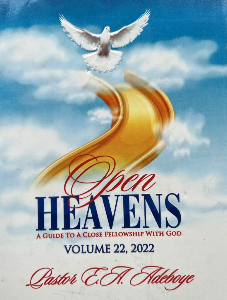 Open Heavens March 2022