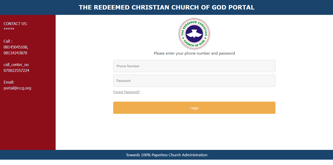 RCCG Remittance Portal