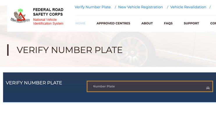 verify number plate