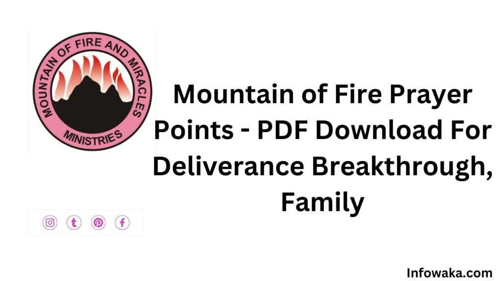 Mountain of Fire Prayer Points