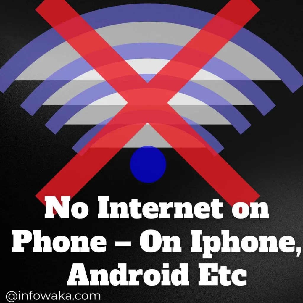 No Internet on Phone – On Iphone, Android Etc